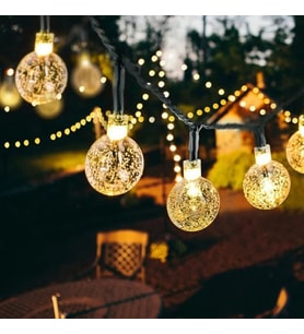 5 Metre Sarı Opak Solar Top LED Işık