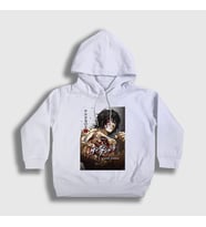 Presmono Unisex Çocuk Beyaz Ohma Tokita V3 Anime Kengan Ashura Kapüşonlu Sweatshirt 318247tt (Beyaz)