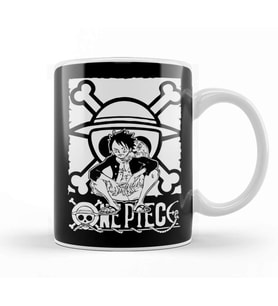 Straw Hat Peace One Piece Kupa Bardak Porselen