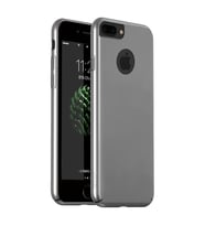 Buff iPhone 7 Plus ile Uyumlu Slim Fit Kılıf Silver (Gümüş)