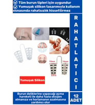 Özel Üretim Horlama Azaltıcı Rahat Nefes Alıp Verme Uyku Horlama Önleyici Burun Delik Aparatı 12 'li