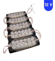 10 Adet 12 Volt 2.4 Watt 12 SMD Ledli Animasyonlu Kırmızı - Mavi Çakar Modül