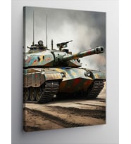 Kanvas Tablo Tank Askeri Araç