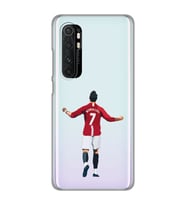Xiaomi Mi Note 10 LITE Uyumlu Cristiano Ronaldo Tasarımlı Şeffaf Telefon Kılıfı