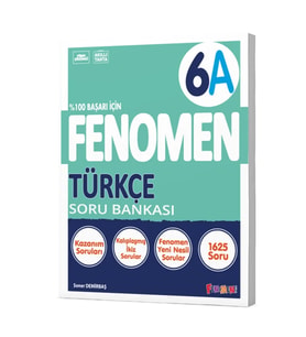 Fenomen Yayıncılık 2024-2025 Müfredat Yeni Nesil 6.Sınıf A Serisi Türkçe Soru Bankası (Çok Renkli)