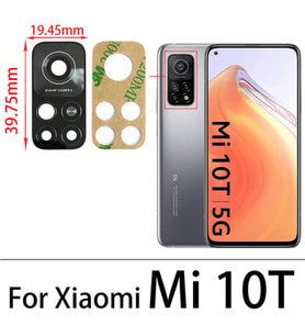 Xiaomi Mİ 10T Arka Kamera Camı Lens Yapışkanlı