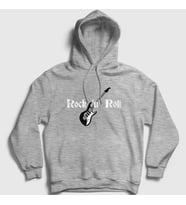 Presmono Unisex Gri Guitar Rock And Roll Kapüşonlu Sweatshirt 314860tt (Gri)