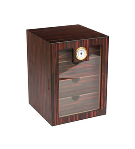 PremiumQuality 3 Çekmeceli Kahverengi Sedir Humidor Puro Kutusu