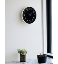 36 Cm Krem Arapça Rakamlı Duvar Saati (Standart)