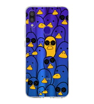 Xiaomi Redmi Note 7 Pro Uyumlu Kapak Duck Tasarımlı Şeffaf Silikon Kılıf