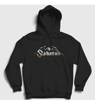 Presmono Unisex Siyah Eagle Sabaton Kapüşonlu Sweatshirt 108628tt
