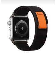 Apple Watch 2 3 4 5 6 7 8 Se Ultra Serisi 42 Mm/ 44 Mm / 45mm /49mm Uyumlu Trail Loop Kordon (Siyah)