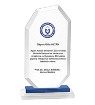 ODAK KUPA - Cam Plaketler - CM-001 B - 12x21 cm