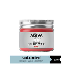 Saç Şekillendirici ve Renklendirici Wax Kırmızı 120 gr