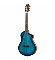 Ortega TourPlayer Deluxe RTPDLX- FMA Elektro Klasik Gitar (Blue Burst)
