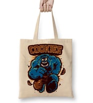 Cookie Monster Kurabiye Canavarı Hulk Bez Çanta Uzun Saplı