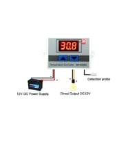 Dijital Termostat 12V Kuluçka,Akvaryum,Buzdolabı,Derindondurucu Termostatı