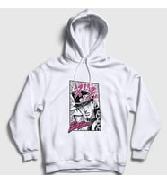 Presmono Unisex Beyaz Jotaro Kujo Anime Jojo Kapüşonlu Sweatshirt 321897tt