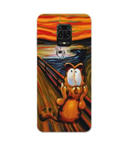 Xiaomi Redmi Note 9S - Redmi Note 9 PRO Uyumlu Garfield Tasarımlı Şeffaf Telefon Kılıfı