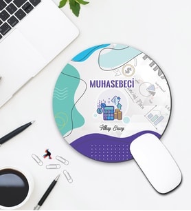 Kişiye Özel Muhasebeci Tasarımlı Mouse Pad 033