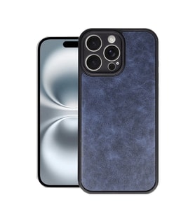 Apple İphone 16 Pro Kılıf Aras Deri Kapak - Lacivert