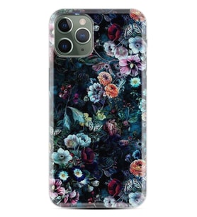 Apple iPhone 11 12 13 14 Pro Max Kılıf Desemli Silikon Great Flowers 1304