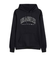 Unisex Los Angles Baskılı Sweatshirt (Siyah)