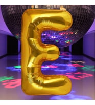 VIP YÜKSEK KALİTE 1 METRE GOLD E HARFİ FOLYO BALON GOLD E HARF BALON HELYUM GAZINA UÇAN BALONA UYGUN