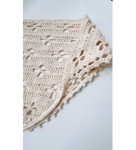 Örgü Ekru Bandana
