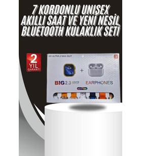 Northcity 9 Ultra Akıllı Saat 49mm 2inç Ekran ve Bluetooth Kulaklık Paketi