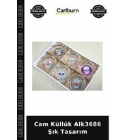 Özel Üretim Şık Ev Aksesuarı Masaüstü Hediyelik Cam Küllük