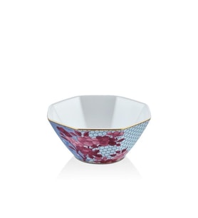 LAMEDORE TEA DELİGHT15 CM KASE PİNK REGENCY DAMASK 1 ADET