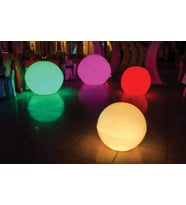 May Plastik Led Işıklı Küre 80 CM (Şarjlı)