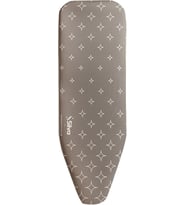 Aura Ütü Masası Kılıfı - 50 x 140 cm Tek Ölçü, Standart Ütü Masaları İçin, Çevresi Lastikli, 250 Derece Isıya Dayanıklı,%100 Pamuk Üst Yüzey, 5 mm Keçe, Stone (Gri)
