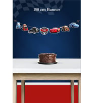 Şimşek Mcqueen Cars Temalı Doğum Günü*  Büyük Banner *Kalın Kağıt 150cm