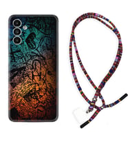 Samsung A23 A31 A32 A50 A51 A52 A53 A70 Kılıf Boyun Asklı Rasta Silikon İşaretler Tuval 1716
