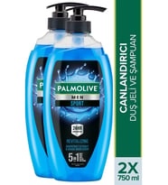 Palmolive Men Sport 5'i 1 Arada Erkek Duş Jeli 750 ml x 2 Adet