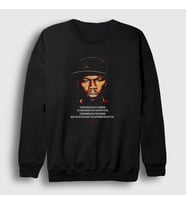 Presmono Unisex Siyah Hurt 50 Cent Sweatshirt 404031tt