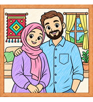 Kendin Boya Çerçeveli Tablo