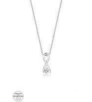 SWAROVSKİ TAŞLI  ZİRCONİA ELMAS MONTÜR 925 AYAR GÜMÜŞ KOLYE