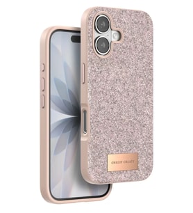 Iphone 17 Bright Simli Kapak - Pembe