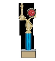 ODAK KUPA - Figürlü Kupalar - Satranç Figürlü Kupalar FG-017 A - 36 cm
