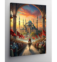 Kanvas Tablo Sultan Ahmet Camii Bayram Kutlaması