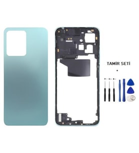 Xiaomi Redmi NOTE 12 - 4G - FULL KASA Arka Kapak Takım MAVİ - TAMİR SETİ