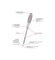 Düz Uçlu Kontrol Kalemi, 190 Mm, Elektrik Akımı Testi, Güvenli ve Hassas