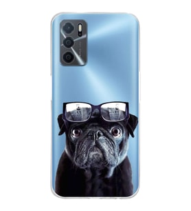 PrintiFy Oppo A16 ile Uyumlu Köpek 3 Kamera Korumalı Şeffaf Kılıf