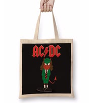 Ac Dc Müzik Grubu Bez Çanta Uzun Saplı