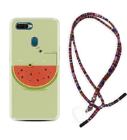 Oppo A5S A15 A16 A54 A55 A73 A74 Kılıf Boyun Asklı Rasta Silikon Woohoo 1373