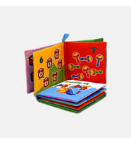 Tox Rakamlar Kumaş Sessiz Kitap T051 - Bez Kitap , Eğitici Oyuncak , Yumuşak ve Hışırtılı