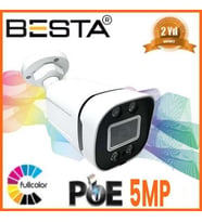 MCG IP POE BT-1240 5 MP WARM LED GÜVENLİK KAMERASI